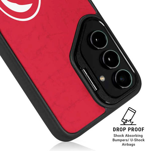 NBA Atlanta Hawks Distressed Galaxy S25 Kickstand Case